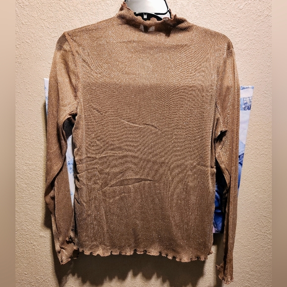 Sparkle Mock Neck Top - Picture 5 of 6